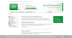 Desktop Screenshot of aok-gesundheitspartner.de